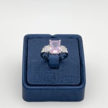 Livora Jewelry 925 Ayar Gümüş Baget Kesim Kuvars Taşlı Pamir Kadın Yüzük