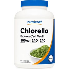 Nutricost Organic Chlorella 1000 Mg (240 Tablet) - Organik Klorella Yosunu Takviye Edici Gıda