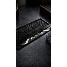 Kişiye Özel (2 Adet) Piano Black Kaplamalı Pleksi 1. Kalite Premium Araç Plakalık