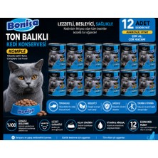 Bonisa Bonısa Ton Balıklı Kedi Konservesi 400 G 12 Adet