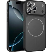 Zore iPhone 16 Pro Max Kılıf Klfs M-Safe Şarj Özellikli Kamera Korumalı Formen Kapak - Siyah