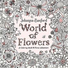 Penguin Books Johanna Basford World of Flowers İthal Kitap 300 Sayfa Ciltsiz Normal Boy Çizim Kitabı