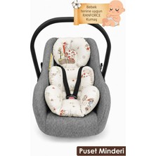 mordesign Ortopedik Bebek Puset Minderi, Pamuklu Kumaş, Animal Serisi