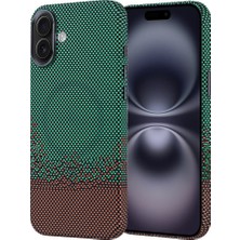 iPhone 16 Plus Kılıf Ultra Ince Magsafe Karbon Fiber Görünümlü Ince Hafif Wolf Dizayn
