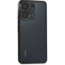 Xiaomi Redmi 13C Kılıf Razer Lensli Silikon - Siyah