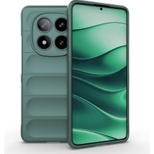 Xiaomi Poco X7 Kılıf Kamera Korumalı Esnek Silikon Parmak Şeritli Wolf Dizayn