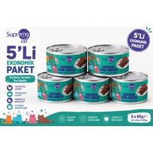 Supreme Cat Tavuk & Ton Balığı Kıyılmış Konserve Yaş Kedi Maması 85 gr x 5 Adet – 425 gr Ekonomik Paket