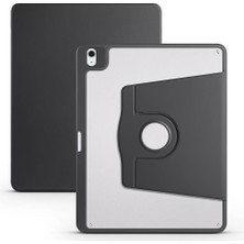iPad Air 13 2024 Kılıf Kalem Bölmeli Logo Gösteren Uyku Modlu Dönebilen Standlı Tam Uyumlu Wolf Dizayn