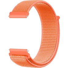 Caseonn Honor Watch Dream Kordon Hasır Kumaş Nylon Kayış Turuncu