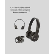 Bluetooth Kablosuz Kulaklık – Extra Bass, Tf Kart, Mikrofonlu, Ayarlanabilir Ergonomik Tasarım