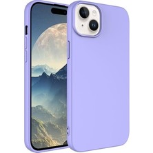 Apple iPhone 15 Için Silinebilir Kadife Arka Kapaklı Kılıf
