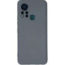 Infinix Hot 11S Kılıf Nano Içi Kadife Silikon - Gri