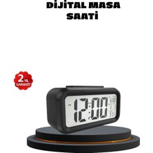 Sensörlü Dijital Masa Saati Alarm ve Sıcaklık Göstergeli