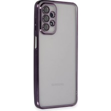 Samsung Galaxy A23 4g Kılıf Razer Lensli Silikon - Mor