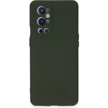 One Plus 9 Pro Kılıf Nano Içi Kadife Silikon - Koyu Yeşil