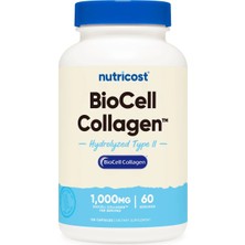 Nutricost Biocell Kolajen 1000 Mg 60 Kapsül - Hydrolyzed Type Iı Collagen & Chondroitin- Usa Menşeii