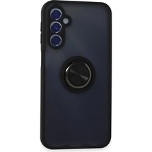 Samsung Galaxy M34 5g Kılıf Montreal Yüzüklü Silikon Kapak - Siyah
