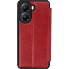 Xiaomi Poco X7 Pro Kılıf Flip Cover - Kırmızı ITDHMN-GO4823