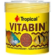 Tropical Vitabin 50 ml 36 gr 80 Tablet Yüksek Proteinli Akvaryum Balıkları İçin Beslenme