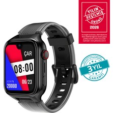 Ttec Kidi Pro AMOLED Ekranlı GPS 4G Sim Kartlı Akıllı Çocuk Saati Panter Siyahı 2KSW03