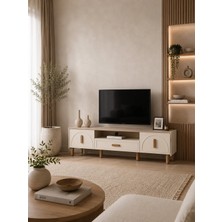 Enluso Bohem Star LCD Tv Sehpa Table Top (Sedef Krem)  - 200