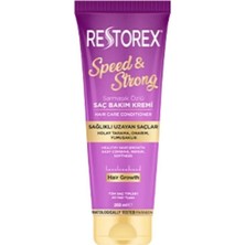 Restorex Speed & Strong Saç Kremi 250 ml Günlük Kullanım için Sağlıklı ve Hızla Uzayan Saçlar