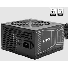 MSI Msı Mag A850GN Pcıe5 850W 80+Gold Aktıf Pfc 120MM Fan Power Supply