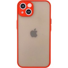 Apple iPhone 14 Kılıf Montreal Silikon Kapak - Kırmızı