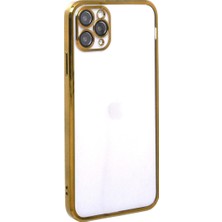 Apple Iphone 11 Pro Kılıf Razer Lensli Silikon - Gold ITDHMN-GO4823