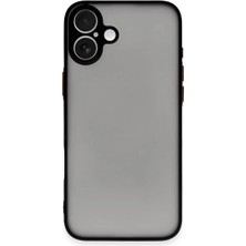 Apple iPhone 16 Plus Kılıf Montreal Silikon Kapak - Siyah