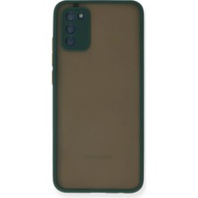 Samsung Galaxy A03S Kılıf Montreal Silikon Kapak - Yeşil