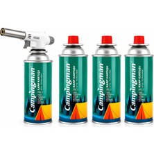 Tub Shop Tubshop 4 Adet Bütan Propan Gaz + 1 Adet Pürmüz 220 gr