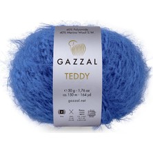 Gazzal Teddy %40 Avustralya Merinos Yünü %60 Polyamid Örgü Ipi 50 gr 150 M-6563