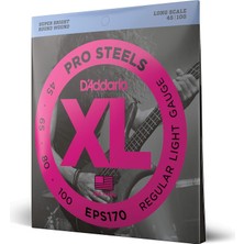 D'Addario Daddario EPS170 Bas Gitar Tel Seti, Xl, 45-100, Long Scale, Proste