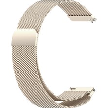 Caseonn Amazfit Gtr Mini Kordon Manyetik Metal Hasır Kayış Starlight
