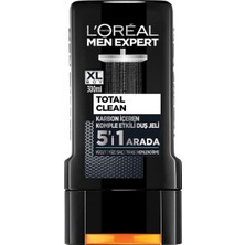 L'Oréal Paris L'oreal Paris Men Expert Clean 5'i 1 Arada Kömürlü Duş Jeli 300 ml