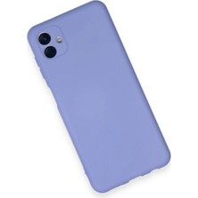 Samsung Galaxy A04 Kılıf Nano Içi Kadife Silikon - Lila ITDHMN-GO4823