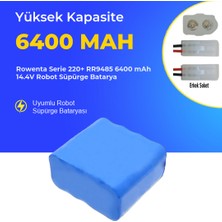 Ümit Maker Rowenta Serie 220+ RR9485 6400 Mah 14.4V Robot Süpürge Batarya