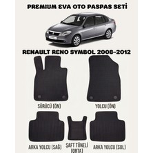 Feyza Oto Renault Reno Symbol Serisi 2008 - 2012 Arası Araca Özel Premium Eva Paspas Takımı 2 Yıl Garantili Araca Birebir Uyumlu Kalıplar