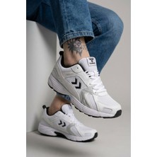 Hummel Beyaz Siyah (Dar Kalıp) Fileli Unisex Spor Ayakkabı