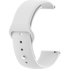 Caseonn Xiaomi Watch 5 Kordon Esnek Spor Silikon Kayış Beyaz