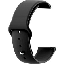 Caseonn Xiaomi Watch 5 Kordon Esnek Spor Silikon Kayış Siyah