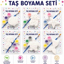 Minik Eller Atölyesi 10 ' Lu Karışık Deniz Temalı Çocuk Taş Boyama Seti , Doğum Günü, Etkinlik , Kendin Boya ,aile Katılımı