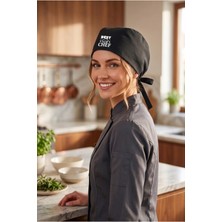 Best Chef Logo Baskılı Siyah Chef Bonesi | Özel Tasarım Aşçı ve Şef Bonesi