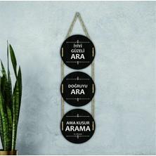Iyiyi Güzeli Ara Duvar Süsü Dekoratif Ahşap Duvar Süsü