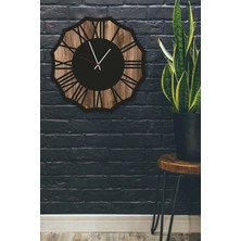 Dekoratif Modern Ahşap Duvar Saati