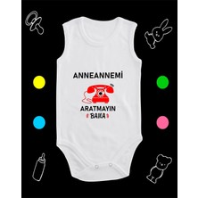 Pamuklu Anneannemi Aratmayın Nostalji Telefon Baskılı Penye Bebek Body Çıtçıtlı Badi Zıbın ANABES129