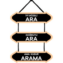 Iyiyi Güzeli Ara Duvar Süsü Dekoratif Ahşap Duvar Süsü