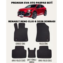 Feyza Oto Renault Reno Clio 6 Serisi 2026 ve Sonrası Araca Özel Premium Eva Paspas Takımı 2 Yıl Garantili Araca Birebir Uyumlu Kalıplar