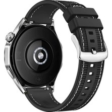 Forzacase Honor Watch 5 Pro ile Uyumlu Dikişli Kumaş Görünüm Silikon Kordon Kayış - FC910